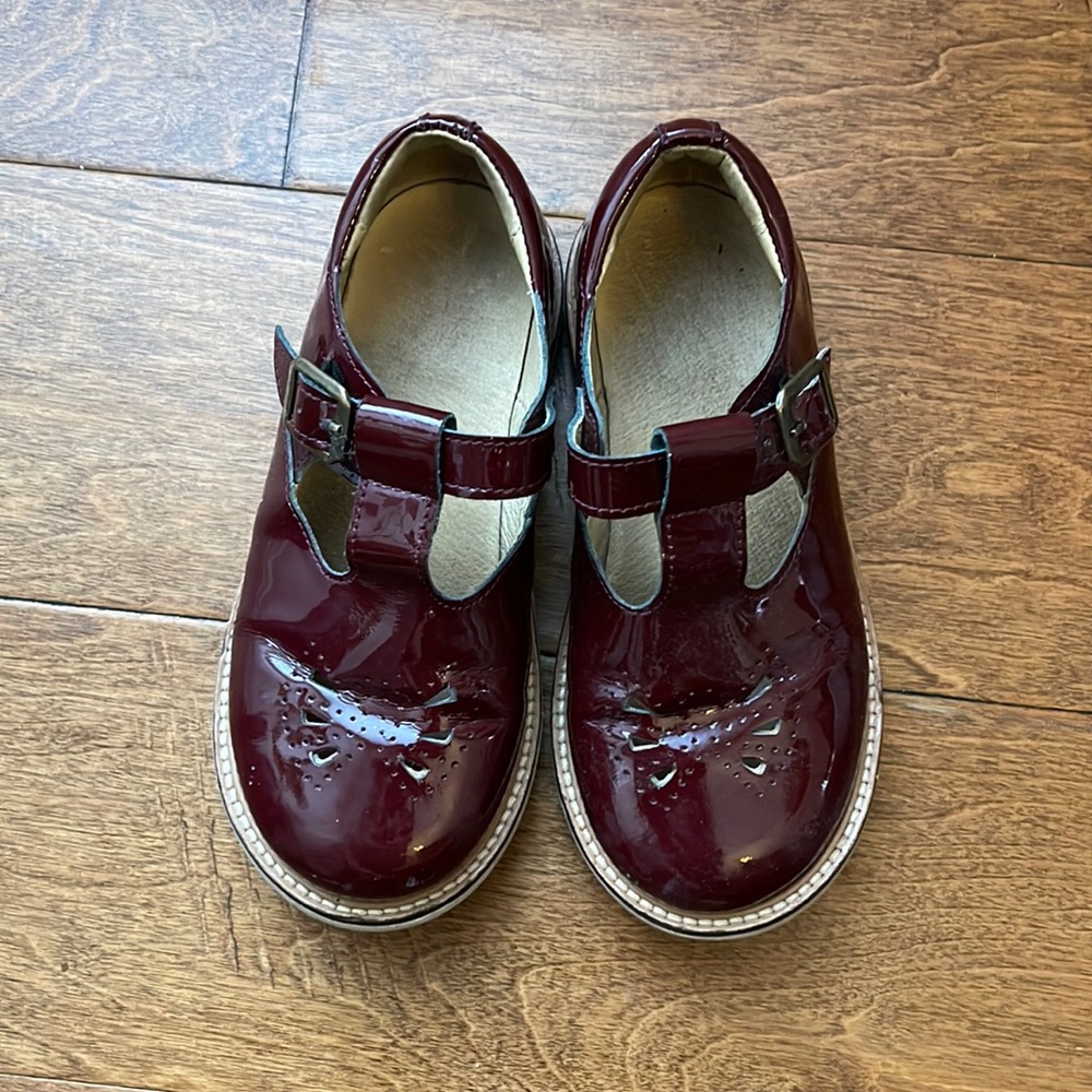 YOUNG SOLES ROSIE T-BAR SHOE CHERRY PATENT LEATHER - Picture 3 of 6